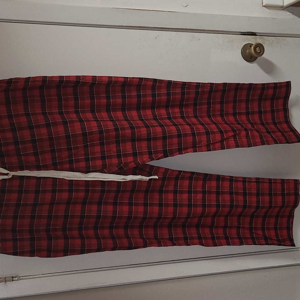 Eddie Bauer plaid sleep pants.